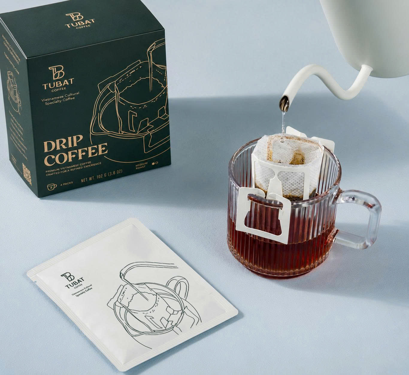 Tubat Coffee Drip Bag - mặt sau